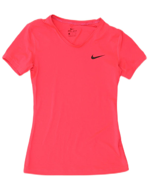 Camiseta Nike Feminina Dri Fit Top UK 8 Pequena Rosa