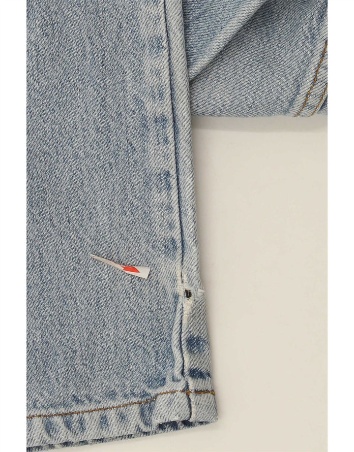 Wrangler feminino Texas Straight Jeans W34 L32 azul algodão