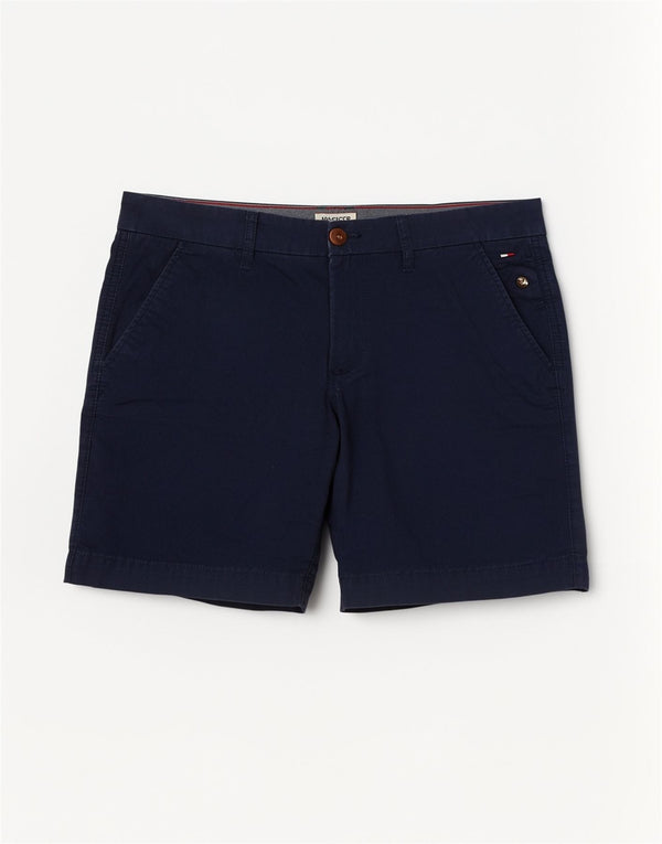 Shorts Chino feminino Tommy Hilfiger W25 XS azul marinho algodão