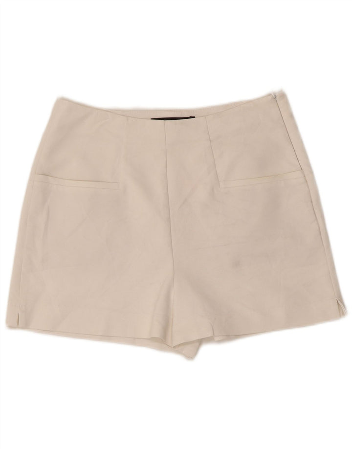 Zara Shorts feminino casual médio W28 branco