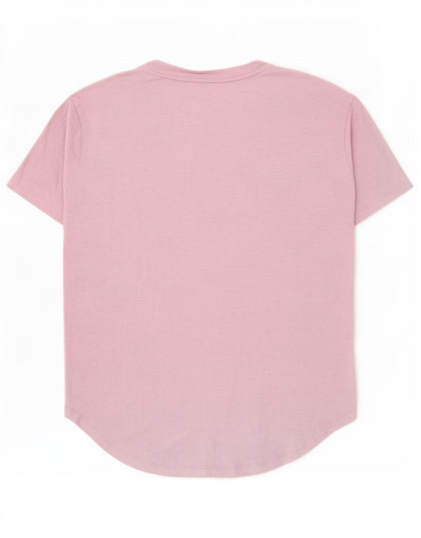 Gap Camiseta feminina estampada superdimensionada UK 6 XS Algodão manchado roxo