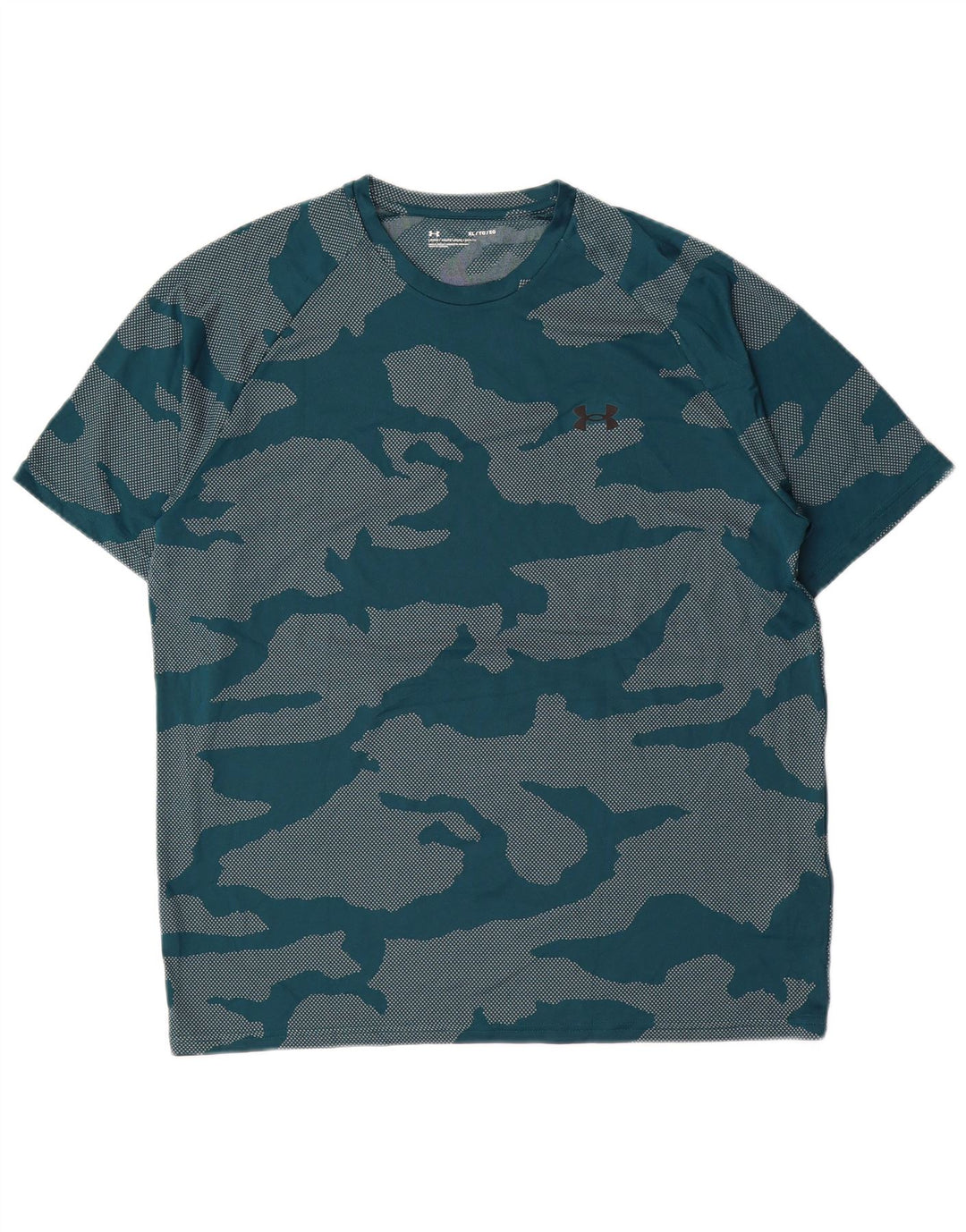 Camiseta masculina UNDER ARMOUR Top XL poliéster camuflado verde