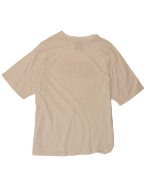 Camiseta masculina PEPE Jeans gráfica top médio off white algodão