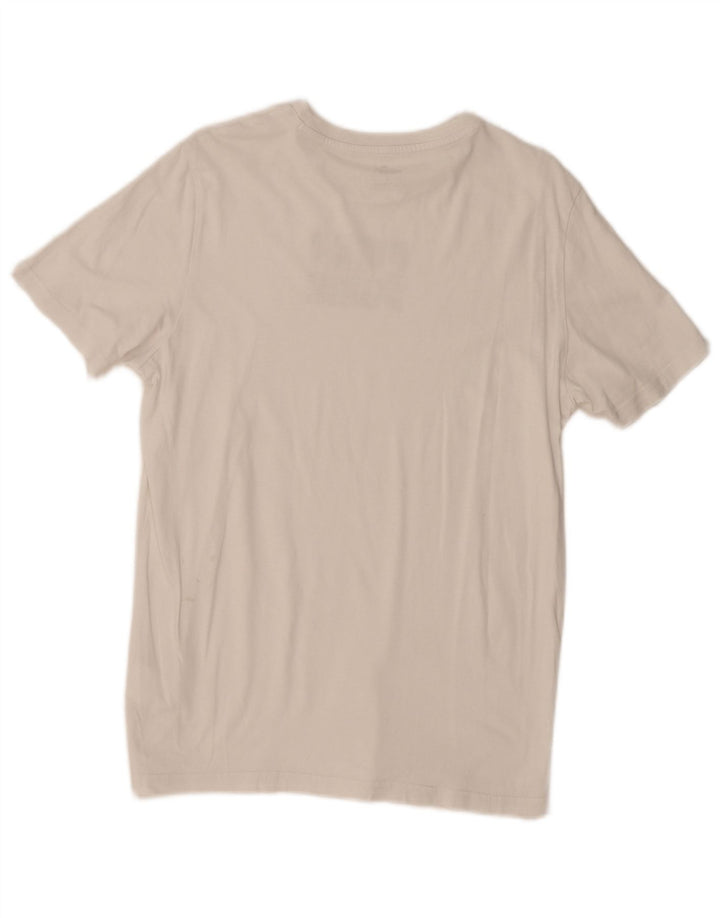 Camiseta masculina PUMA com estampa gráfica pequena de algodão branco