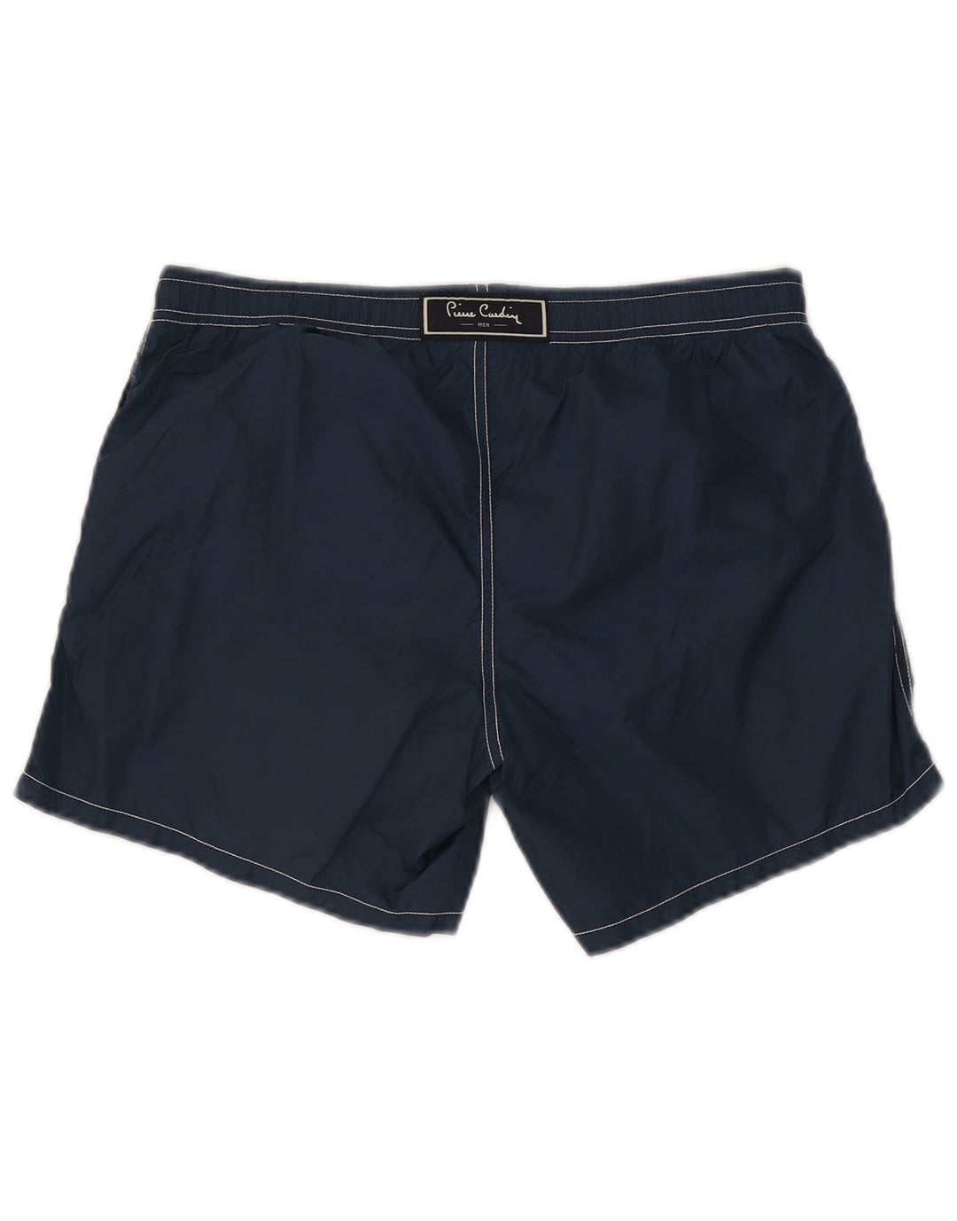Shorts de natação masculino Pierre Cardin pequeno poliéster azul marinho