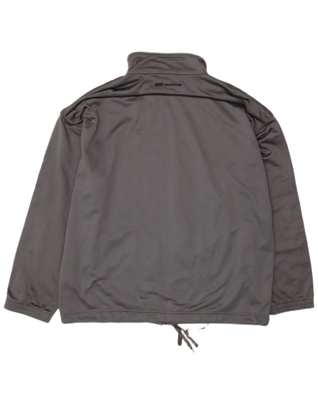 Reebok Mens Tracksuit Top Jacket Médio Cinza Poliéster