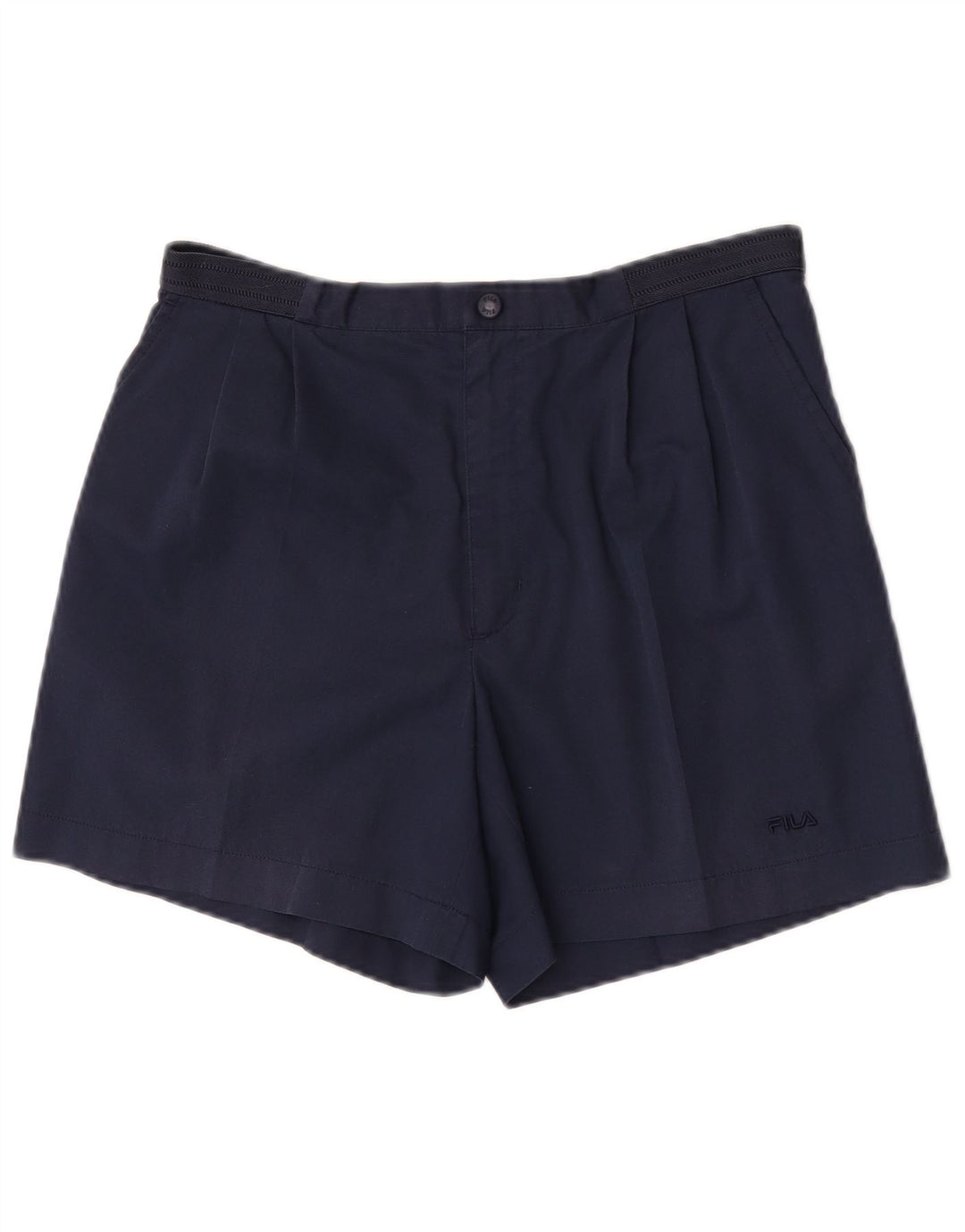 Fila Masculino Pegged Chino Shorts IT 48 Médio W32 Poliéster Azul Marinho