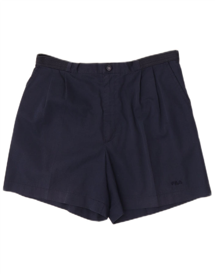 Fila Masculino Pegged Chino Shorts IT 48 Médio W32 Poliéster Azul Marinho