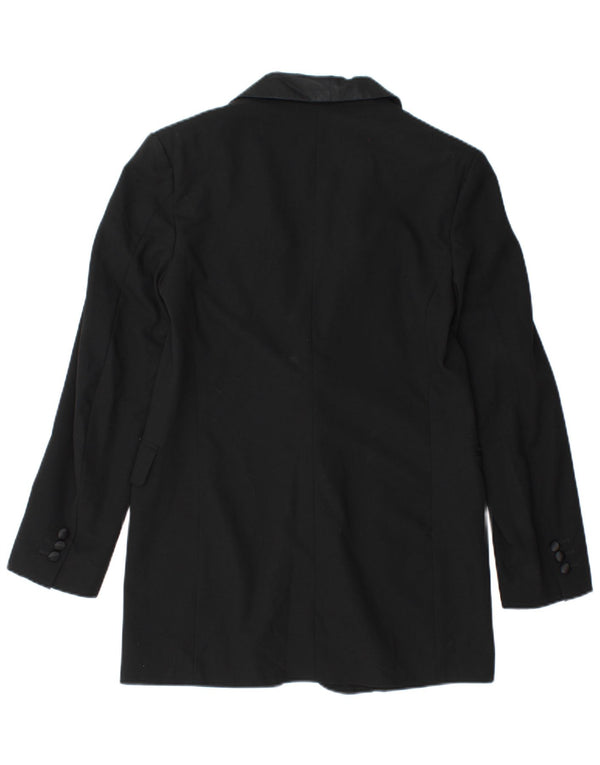 Jaqueta blazer feminina Alberto Biani com 1 botão IT 42 médio preto