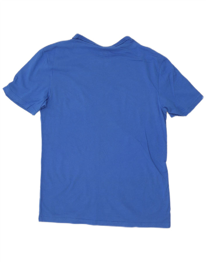 Camiseta masculina gráfica Champion pequeno algodão azul
