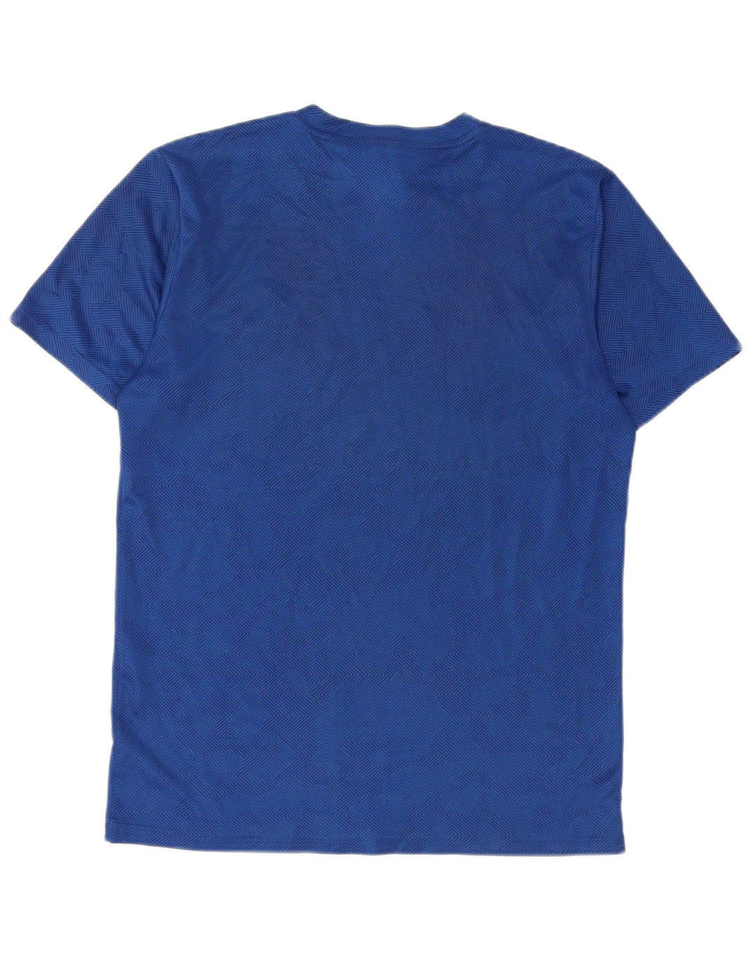 Adidas Womens Climalite Camiseta Top Pequeno Azul Geométrico Poliéster