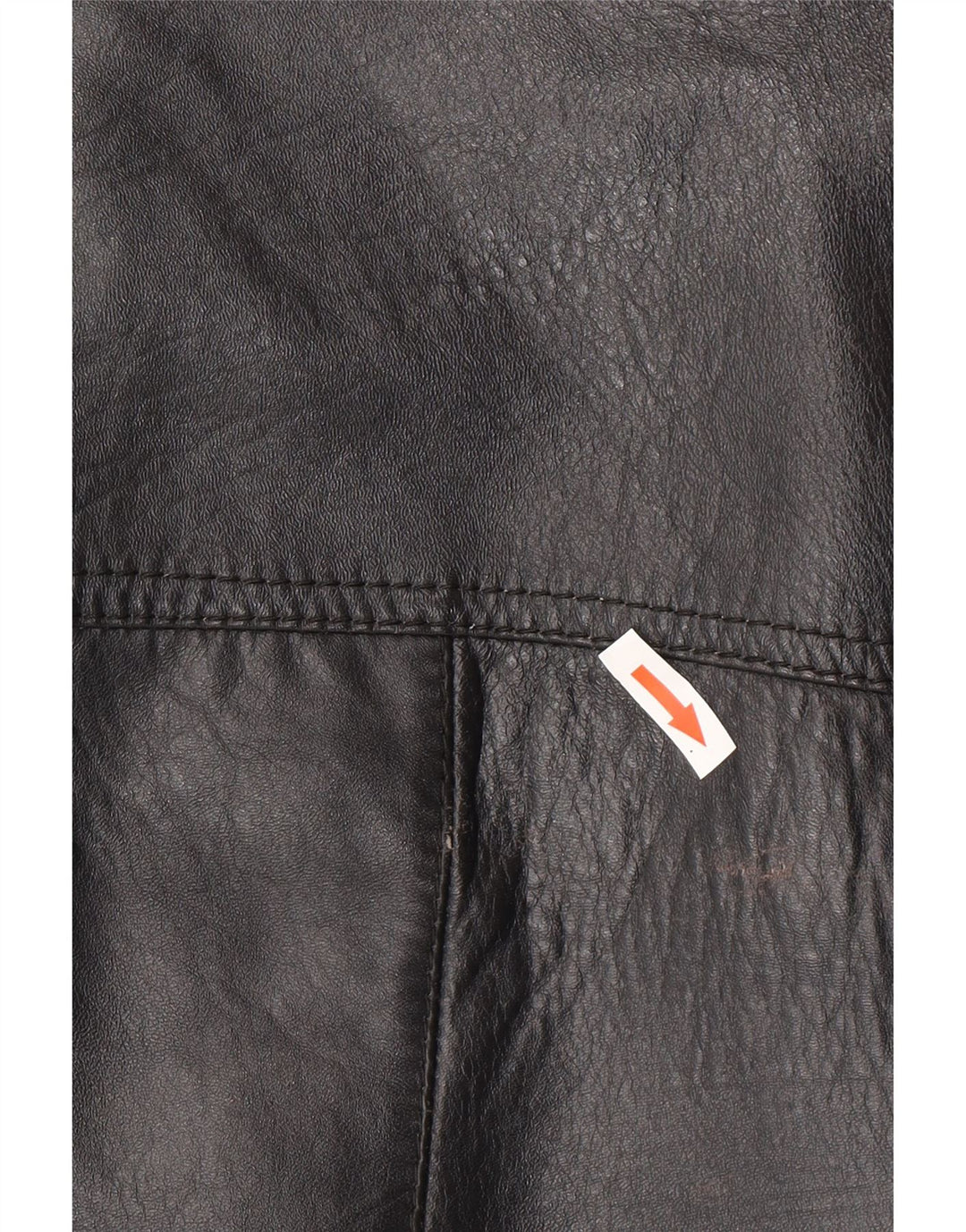 Jaqueta de couro masculina vintage UK 40 grande preta