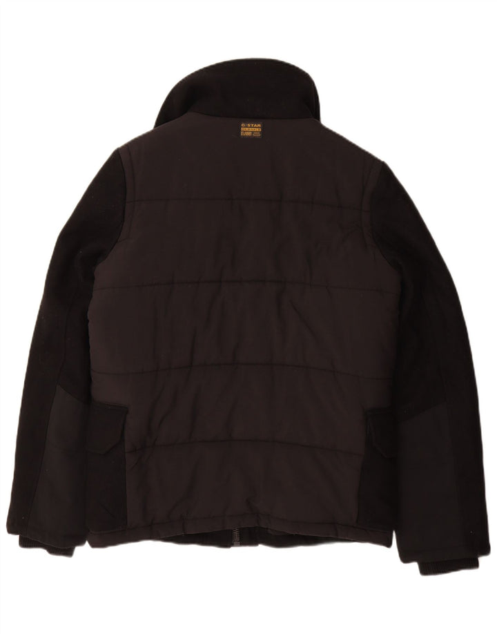 Jaqueta acolchoada masculina G-Star UK 36 pequena lã preta
