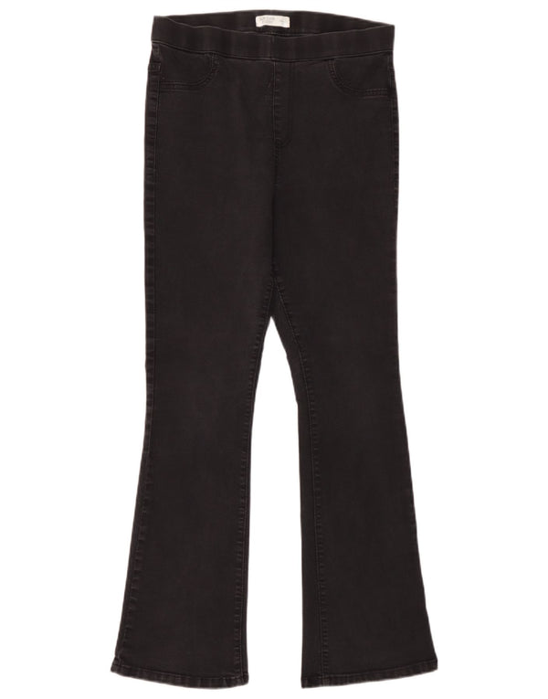 Calça jeans feminina Marks & Spencer Flare Slim Jegging Reino Unido 12 Médio W30 L30 Preto