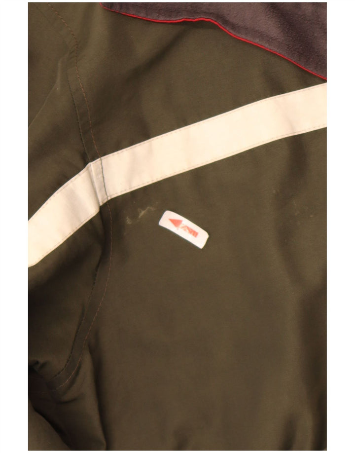 Jaqueta utilitária masculina Tommy Hilfiger Reino Unido 40 grande cáqui colorblock poliéster