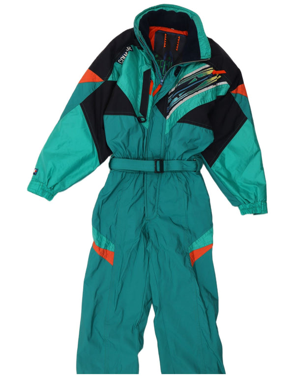 Macacão de esqui masculino com capuz Colmar IT 52 XL verde Colourblock poliamida