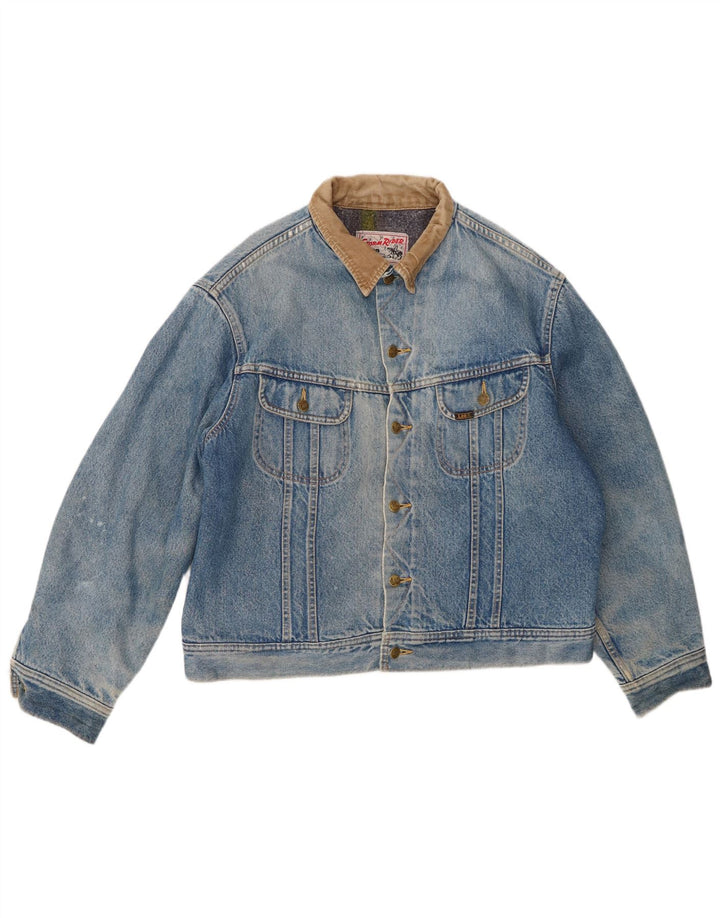 Jaqueta jeans masculina Lee UK 40 grande azul