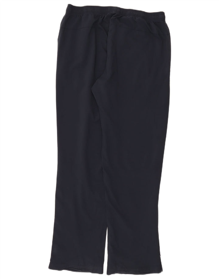 Calça de treino masculina Adidas grande poliéster azul marinho