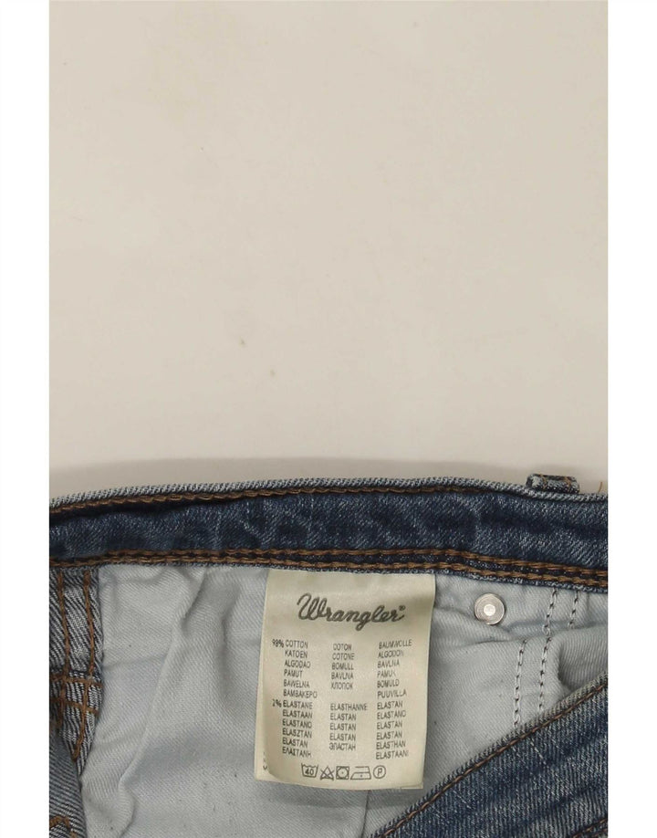 Wrangler masculino regular fit jeans reto W38 L30 algodão azul