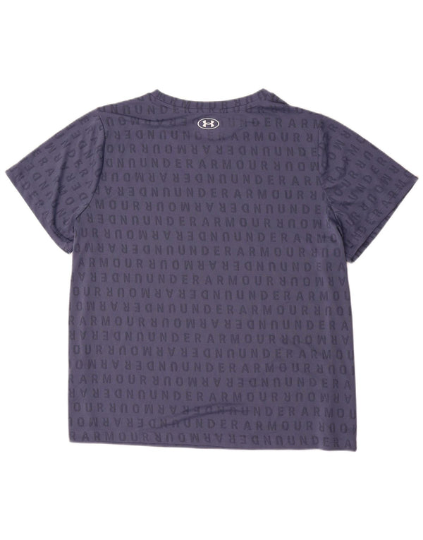 Camiseta gráfica masculina Under Armour Top 2XL poliéster azul marinho