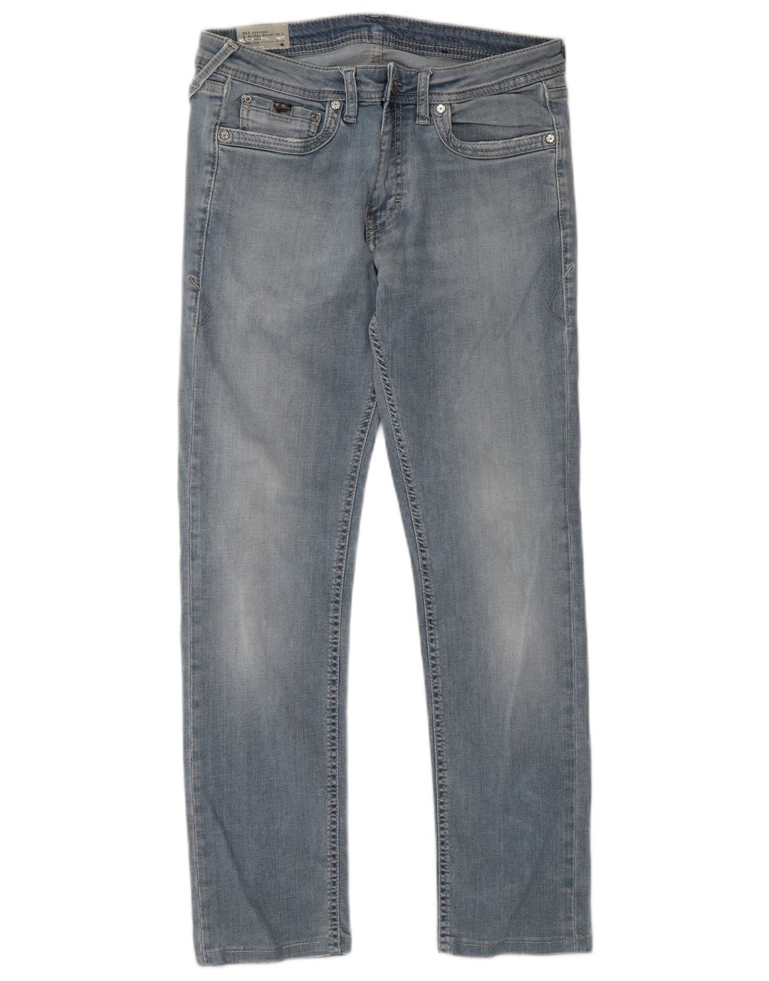 Gas Mens Slim Jeans W31 L29 Azul Algodão