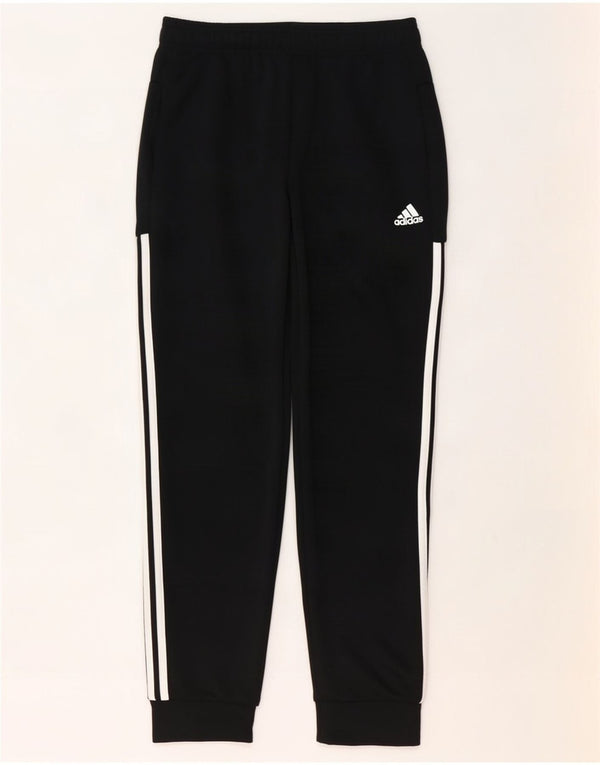 Adidas Mens Tracksuit Trousers Joggers Small Black Polyester