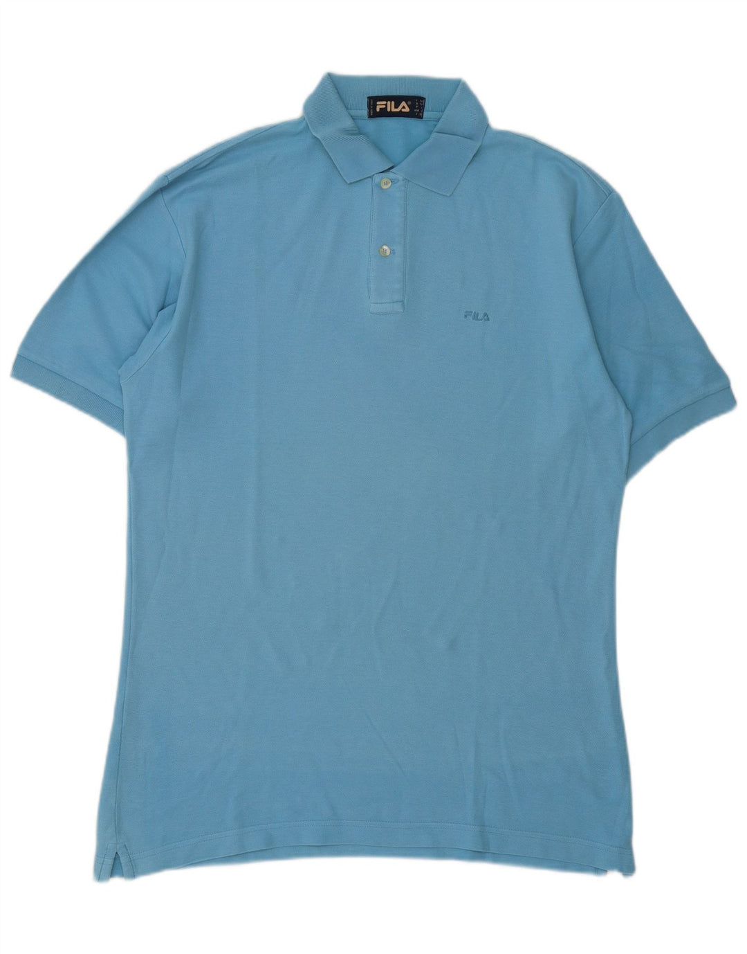 Camisa polo masculina Fila grande algodão azul