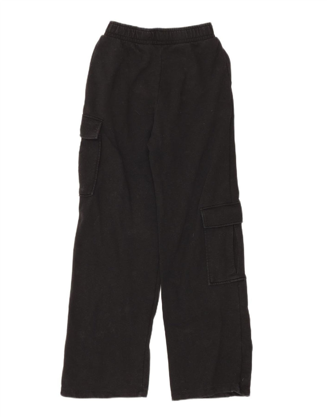 Calça de treino masculina ZARA Cargo pequena de algodão preto
