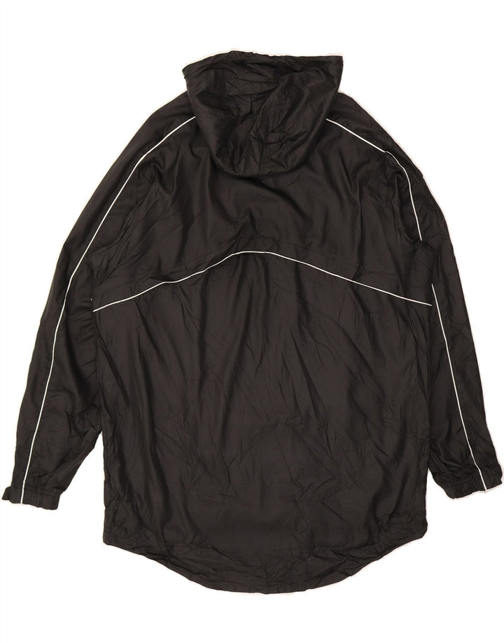 NIKE Mens Hooded Raincoat UK 38 Medium Black Vintage Nike and Second-Hand Nike from Messina Hembry 