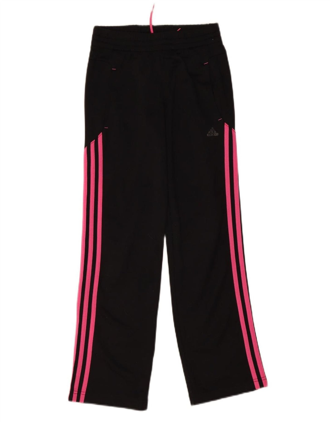 Calças de treino ADIDAS meninas 11-12 anos preto poliéster
