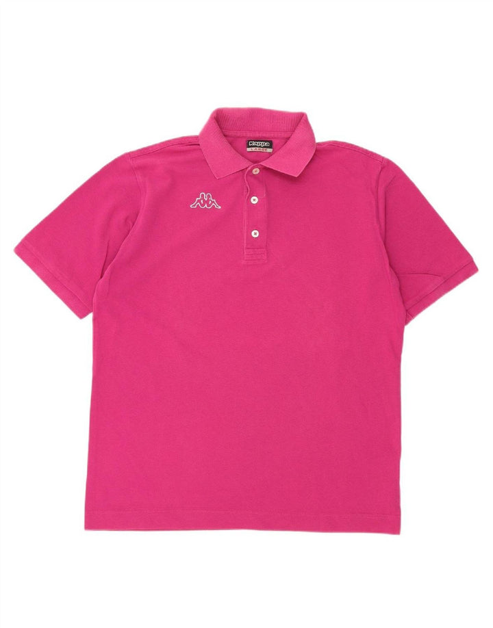 Camisa polo masculina KAPPA grande algodão rosa