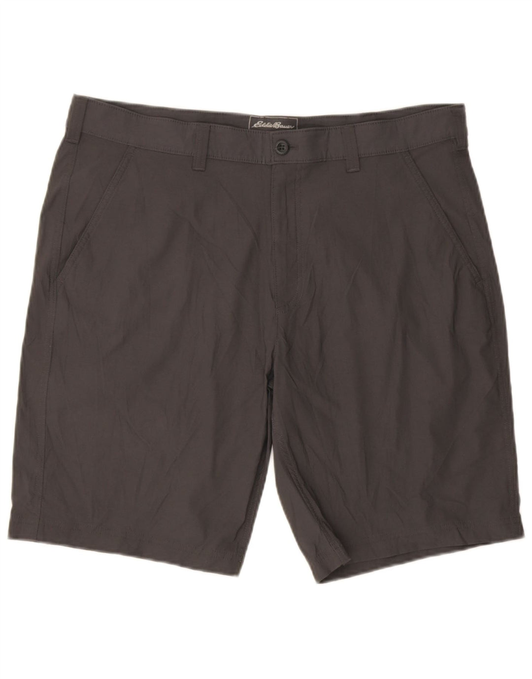 Eddie Bauer Mens Chino Shorts W38 XL Cinza Nylon