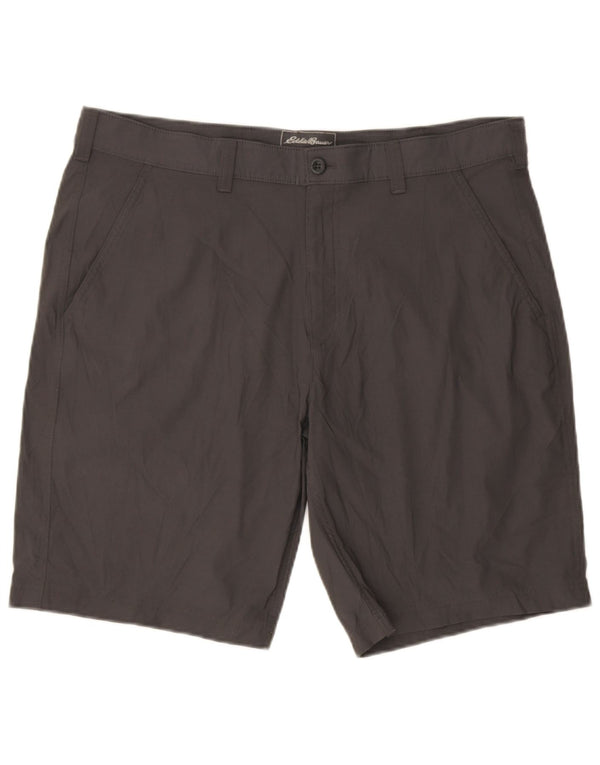 Eddie Bauer Mens Chino Shorts W38 XL Cinza Nylon
