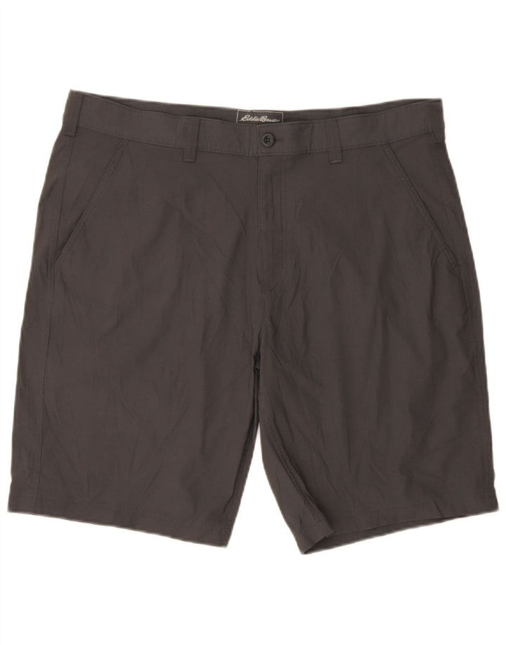 Eddie Bauer Mens Chino Shorts W38 XL Cinza Nylon