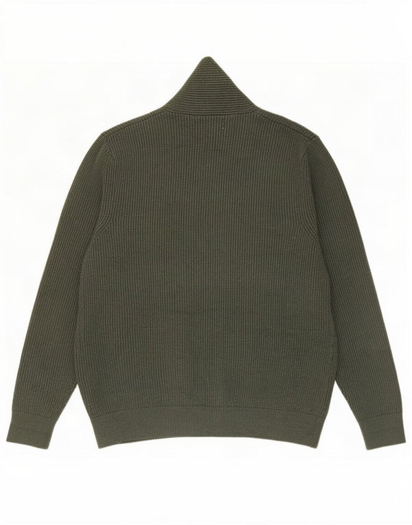 Suéter cardigã masculino Marks & Spencer 2XL poliéster verde