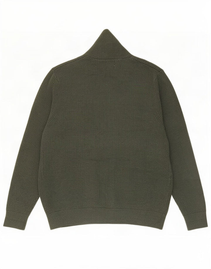 Suéter cardigã masculino Marks & Spencer 2XL poliéster verde