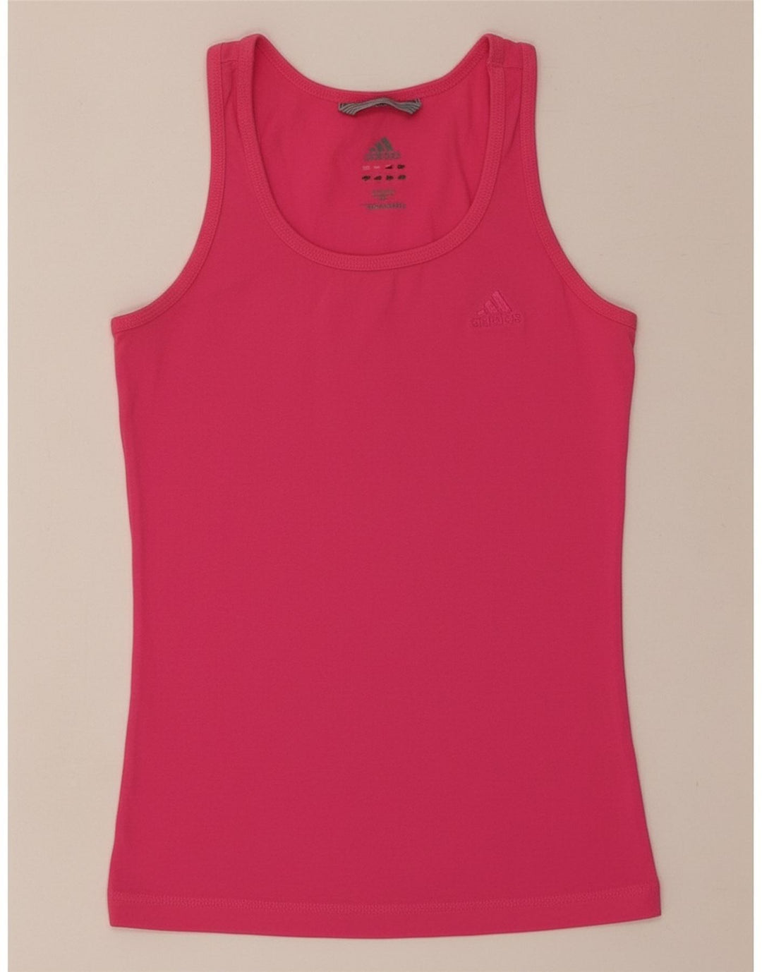 Adidas Womens Vest Top UK 10 Pequeno Rosa