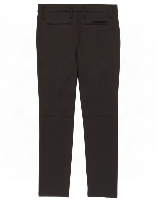 Calça feminina casual reta Pinko Reino Unido 12 médio W32 L28 preta