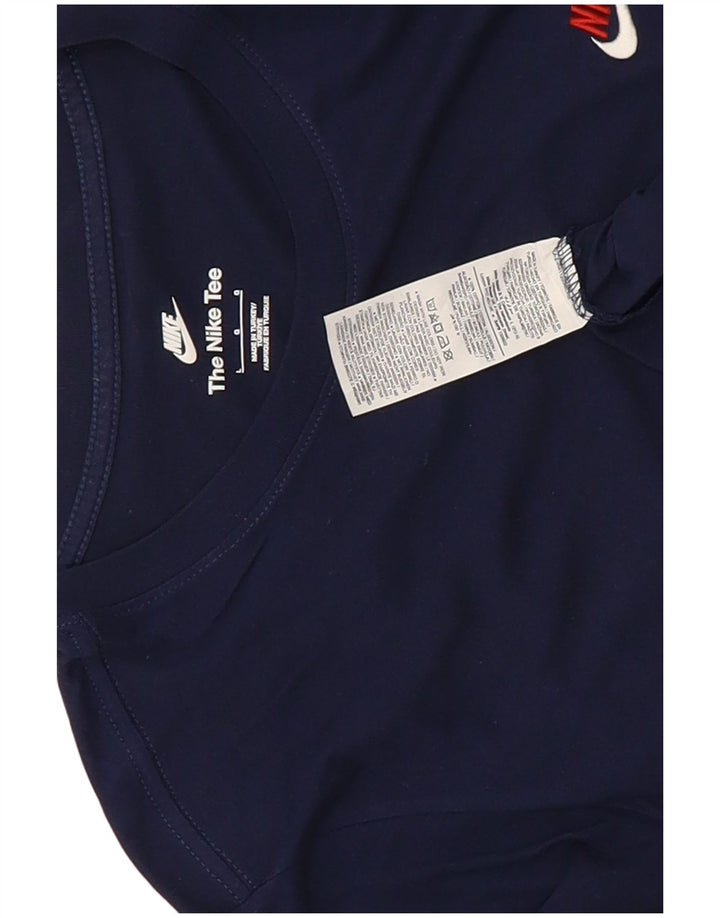 Camiseta masculina Nike grande algodão azul marinho