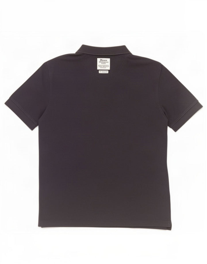 Camisa polo masculina Sun68 de algodão azul marinho médio