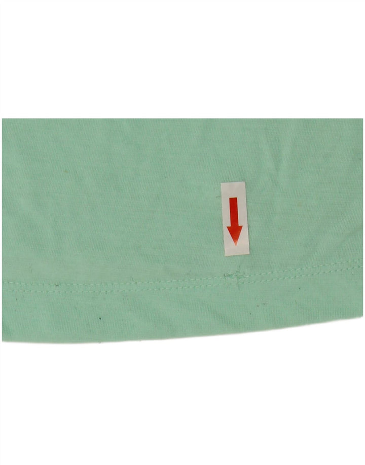 Camiseta Nike Feminina Graphic Top UK 10 Pequena Verde Poliéster