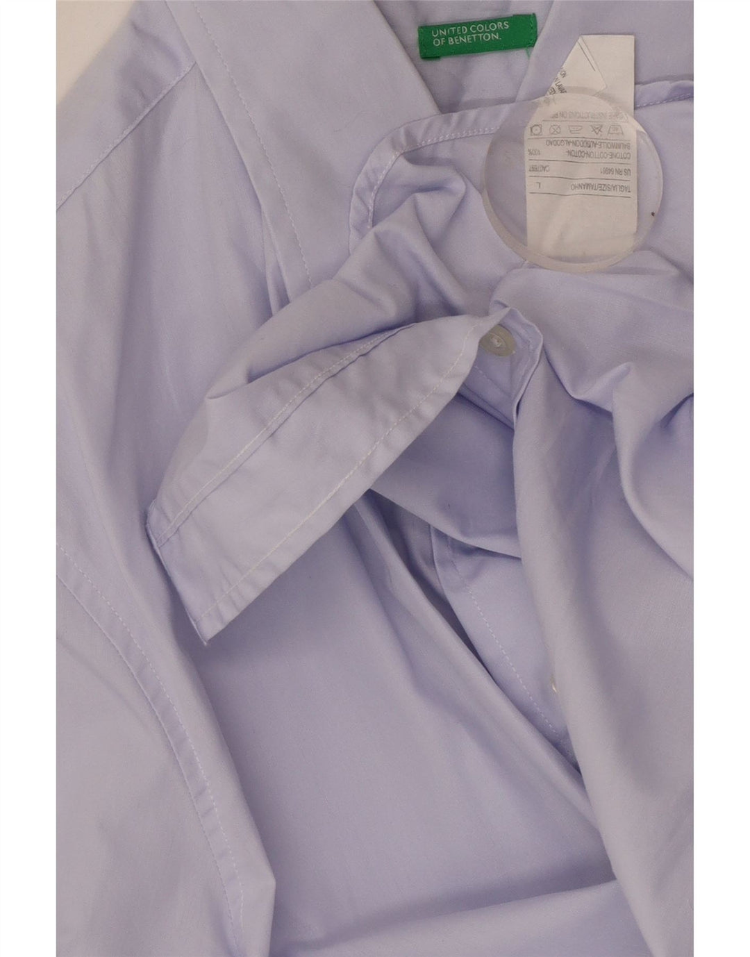 Camisa masculina BENETTON grande algodão roxo