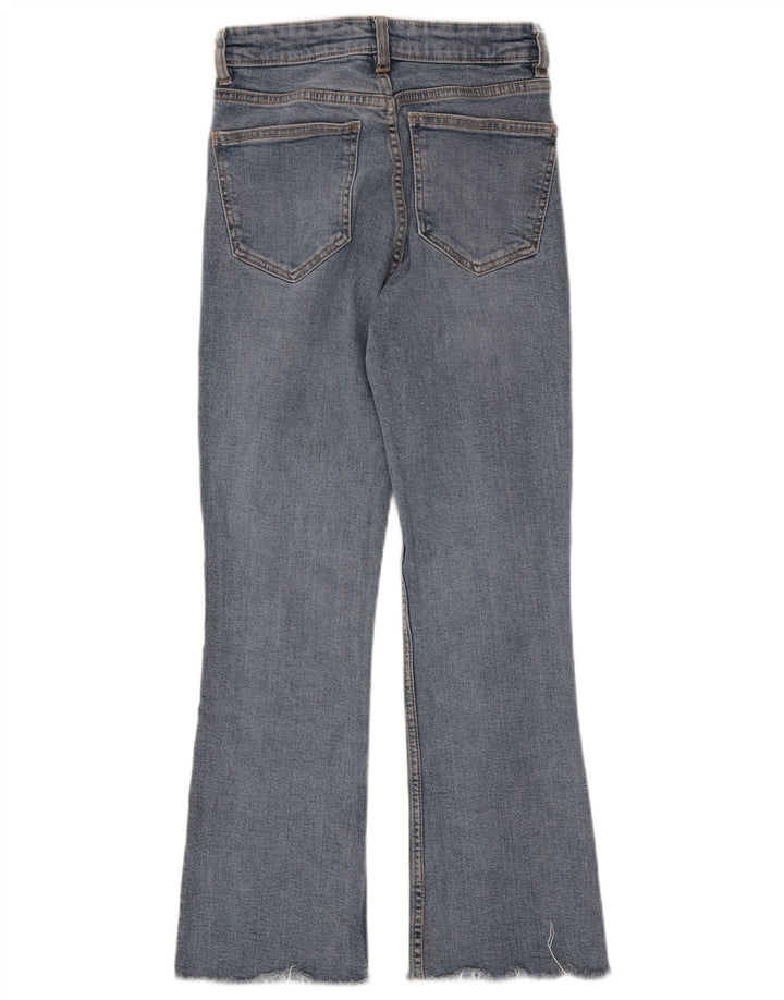 Zara Calça jeans feminina larga EU 34 2XS W24 L25 Azul