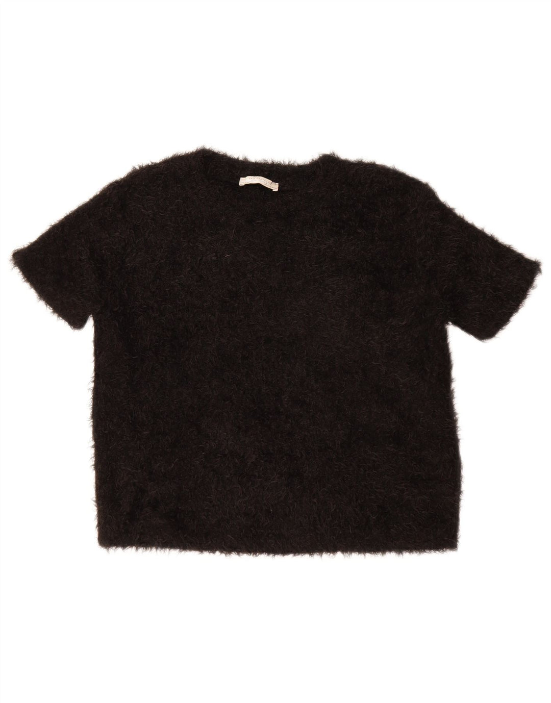 Blusa feminina Zara Top UK 14 poliéster preto médio