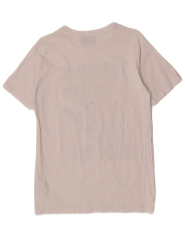 Camiseta feminina Converse Chuck Taylor Graphic UK 10 pequena algodão branco