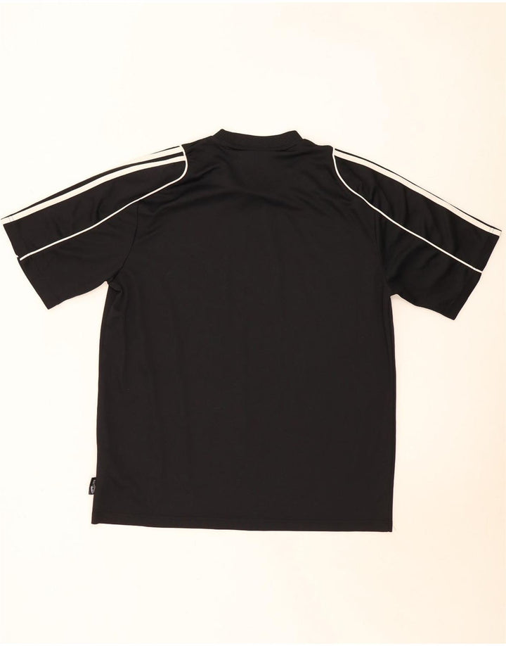 Adidas Mens Climalite Camiseta Top Grande Poliéster Preto