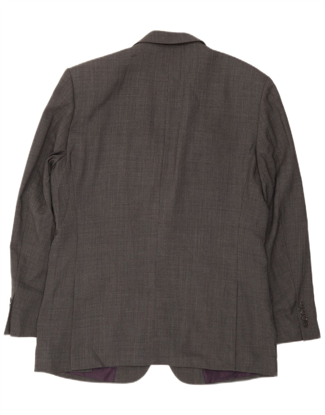 Jaqueta blazer masculina de ajuste regular de 2 botões Marks & Spencer Reino Unido 42 grande cinza