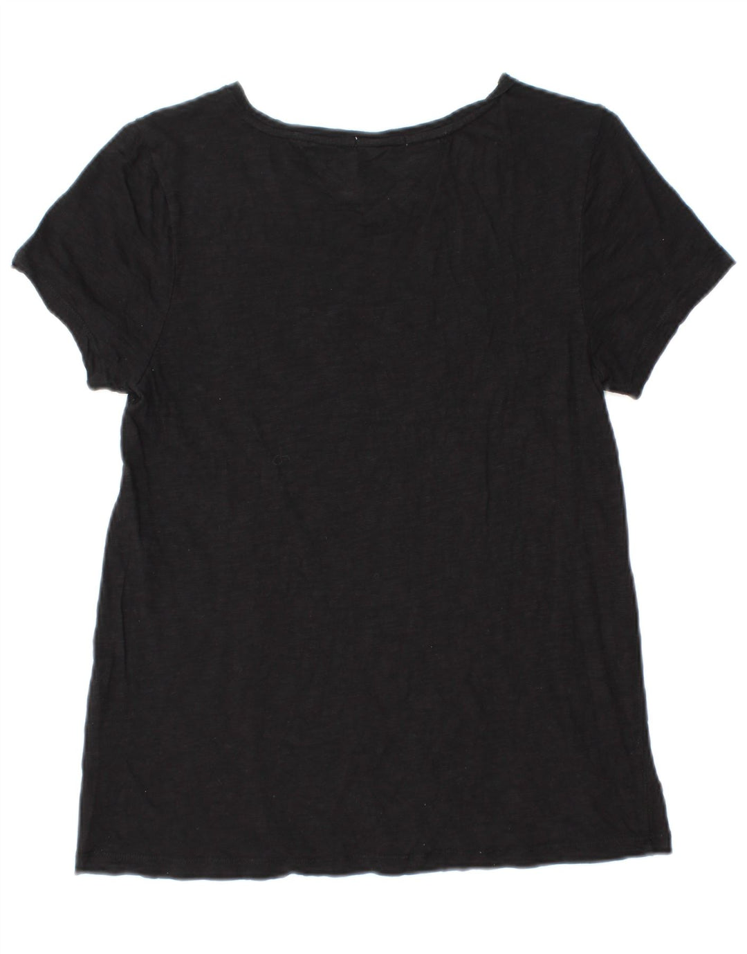 Camiseta feminina TOMMY HILFIGER com estampa gráfica Reino Unido 10 pequeno algodão preto