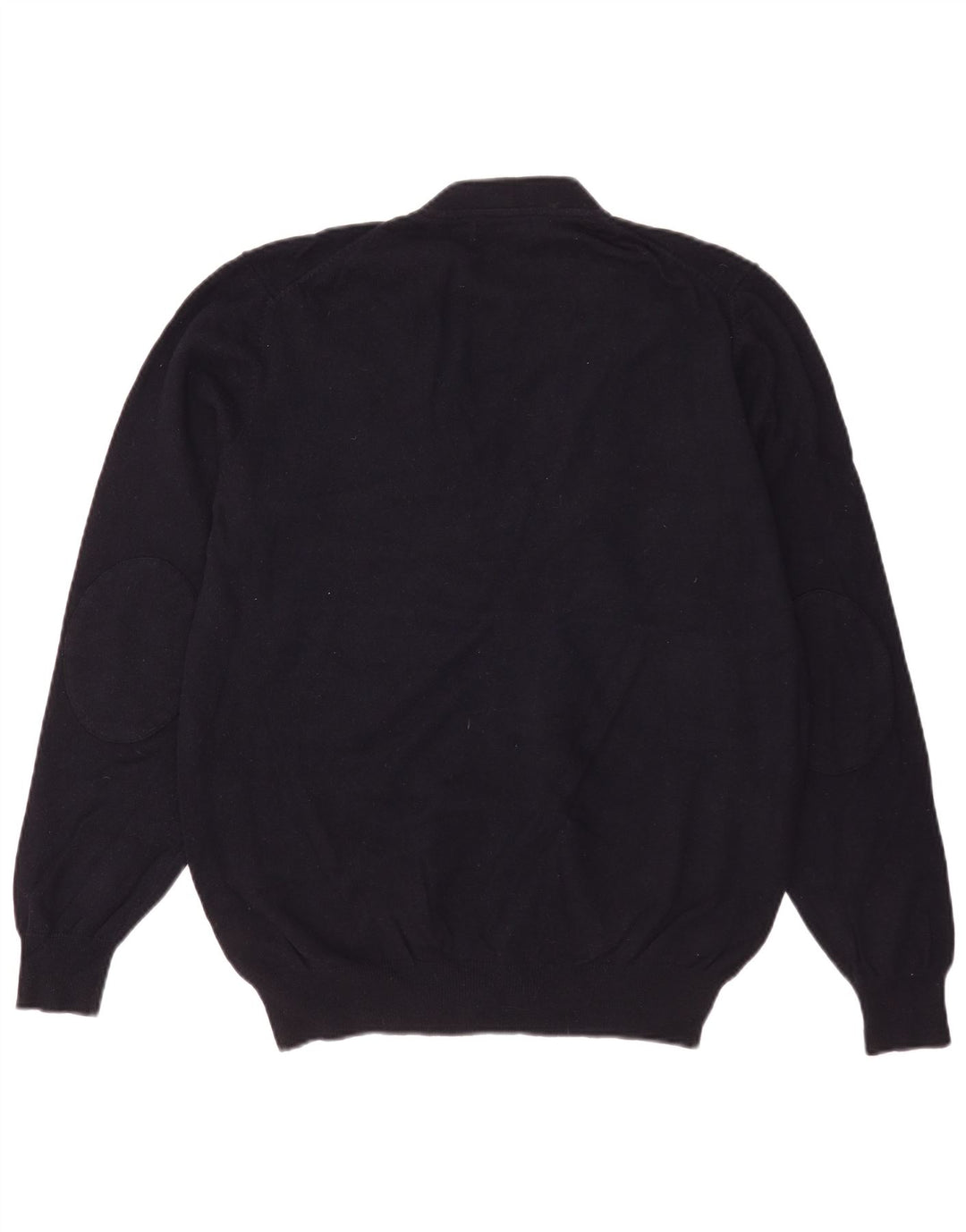 Suéter cardigã masculino Massimo Dutti XL lã azul marinho