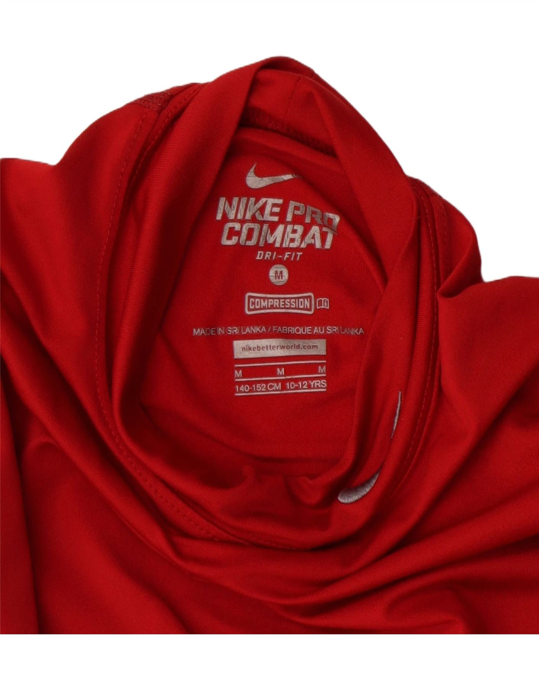 Nike Girls Dri Fit Top Manga Comprida 10-11 Anos Médio Borgonha Poliéster